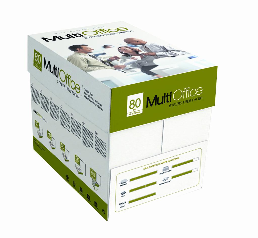 MultiOffice Stress Free Copy Paper, CIE 161, A4, White, 80g/m2 - BOX